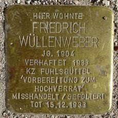 Stolperstein à la mémoire de Friedrich Wüllenweber