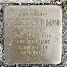 Stolperstein à la mémoire de Berthold Rothmann