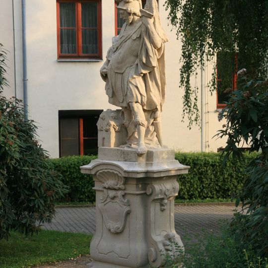 Statue of Saint Florian at the church in Šlapanice