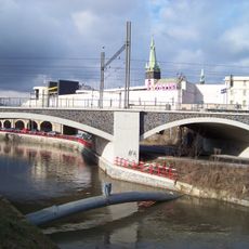 Bridge of railway line 090 over the Bílina