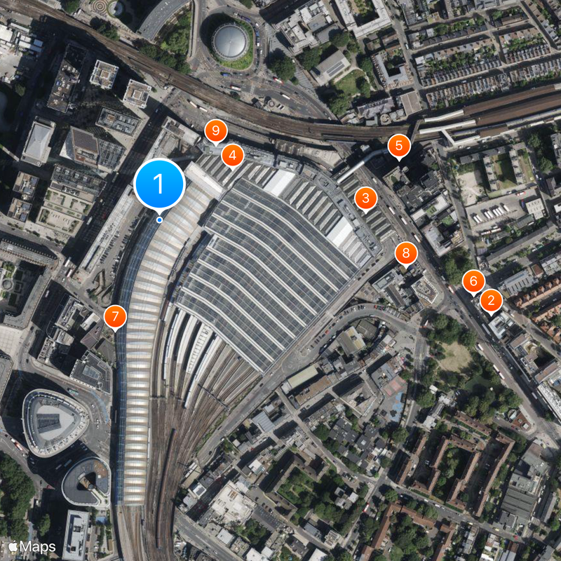 Waterloo International railway station Map