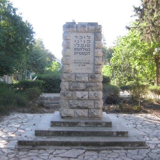 Memorial to the residents of the Beit Hakerem