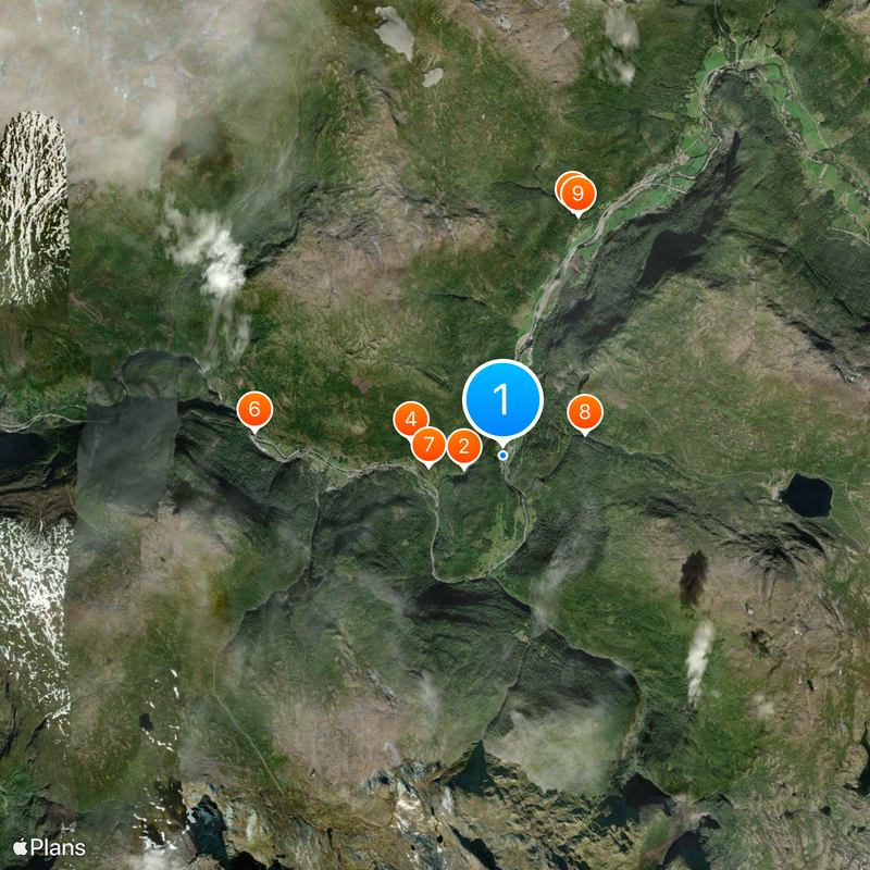 Staafkerk van Borgund Kaart