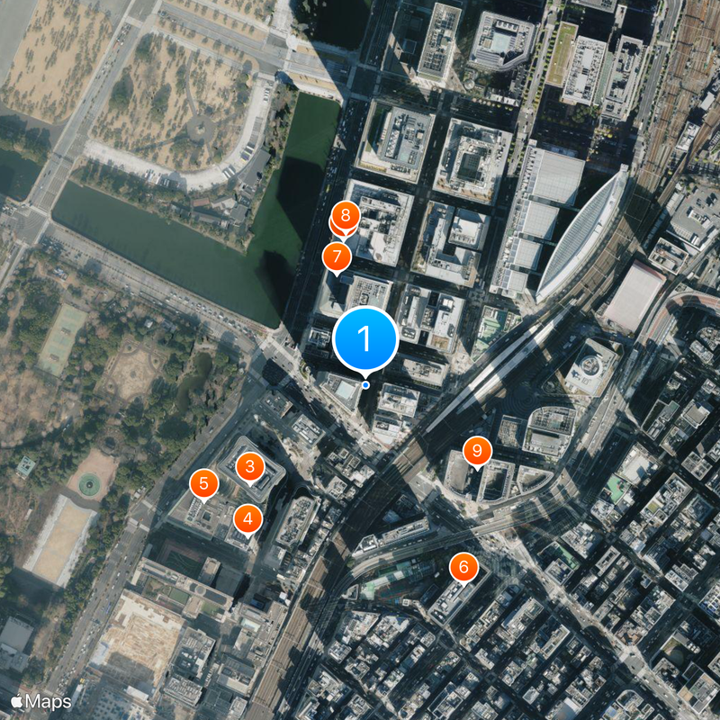 The Peninsula Tokyo Mapa