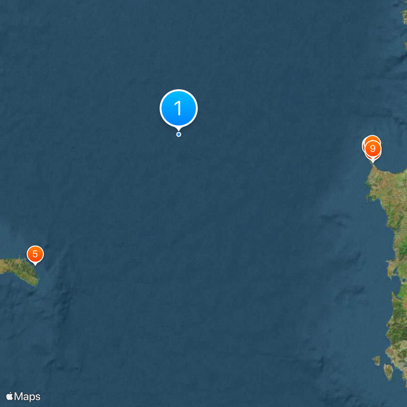 France–Italy border Map