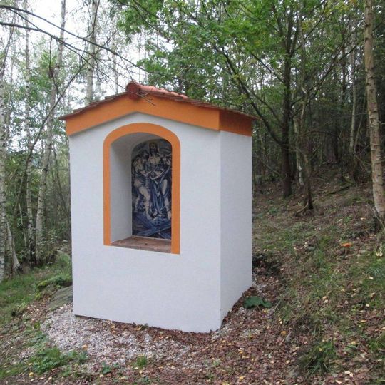 Kaplička na křížové cestě u Stříbra - 10. zastavení
