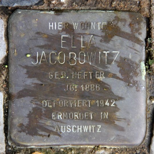 Stolperstein à la mémoire d’Ella Jacobowitz