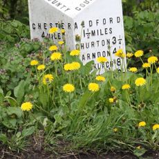 Milepost, Crook of Dee, opp. Cheaveley Hall Cottages, S of Cheaveley Bridge