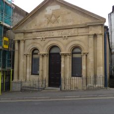 Masonic Temple Including Front Area Railings