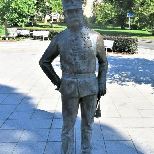 Monument to Franz Joseph I and Edward VII in Mariánské Lázně