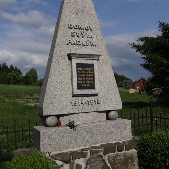 World War I memorial in Smržov