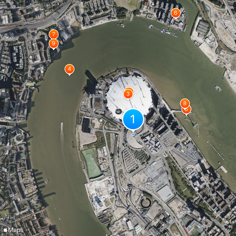 North Greenwich tube station Map