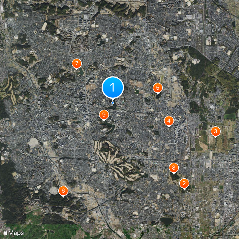 近鐵菖蒲池遊園地 Carte