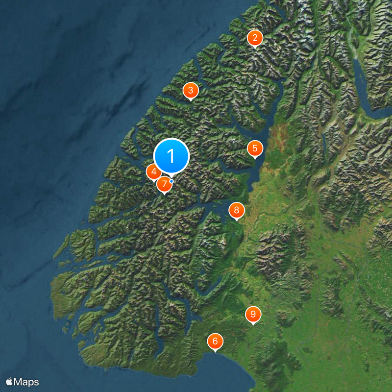 Fiordland Map