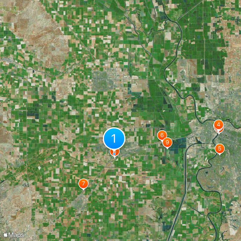 Universidad de California en Davis Mapa