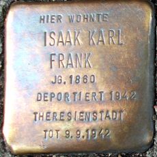 Stolperstein dedicated to Isaak Karl Frank
