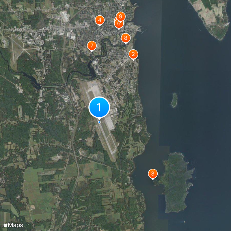 Aéroport international de Plattsburgh Carte