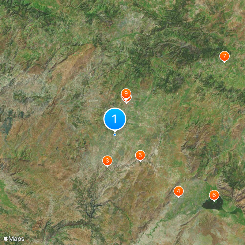 Provincia de Uşak Mapa