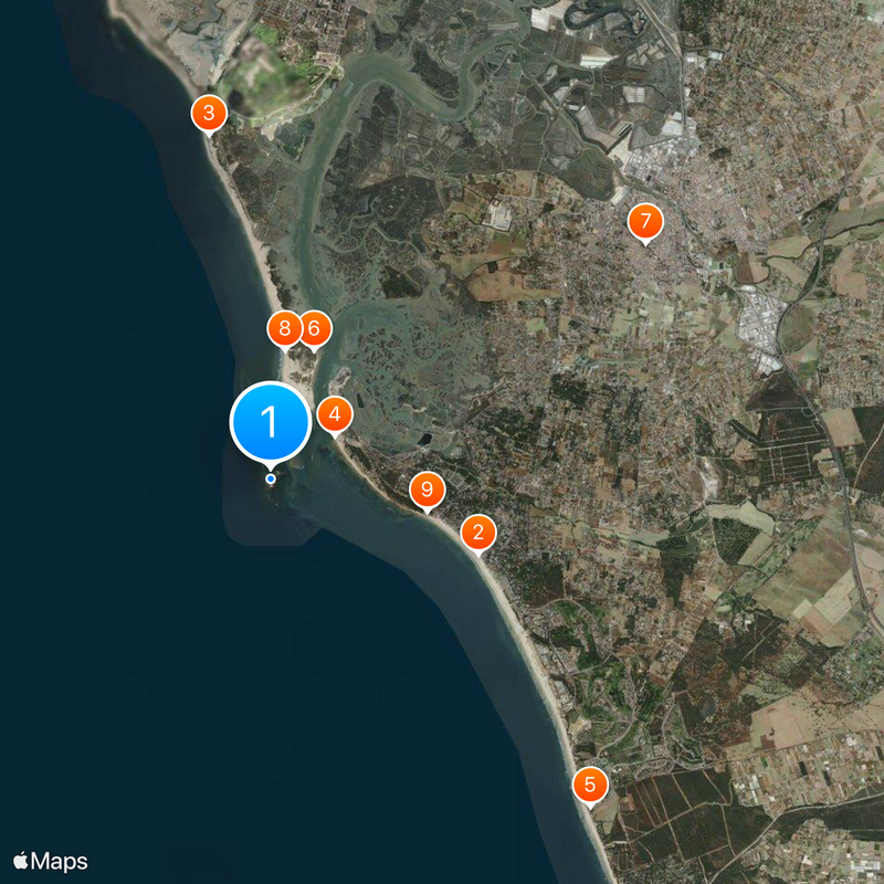 Castillo de Sancti Petri Mapa