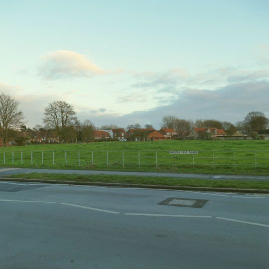 Hall Garth moated site south of Beverley Minster