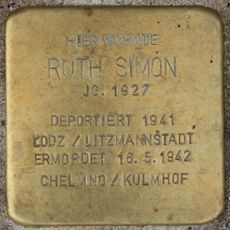 Stolperstein dedicated to Ruth Simon
