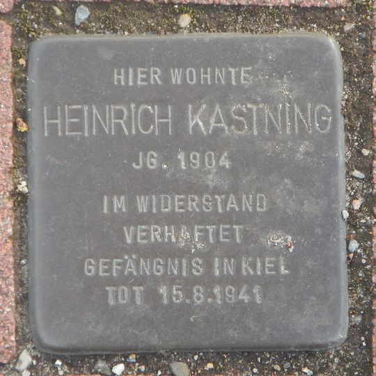 Stolperstein en memoria de Heinrich Kastning