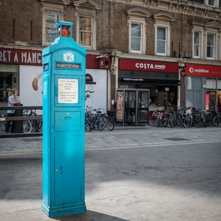 Police Call Box Outside Liverpool Street Station