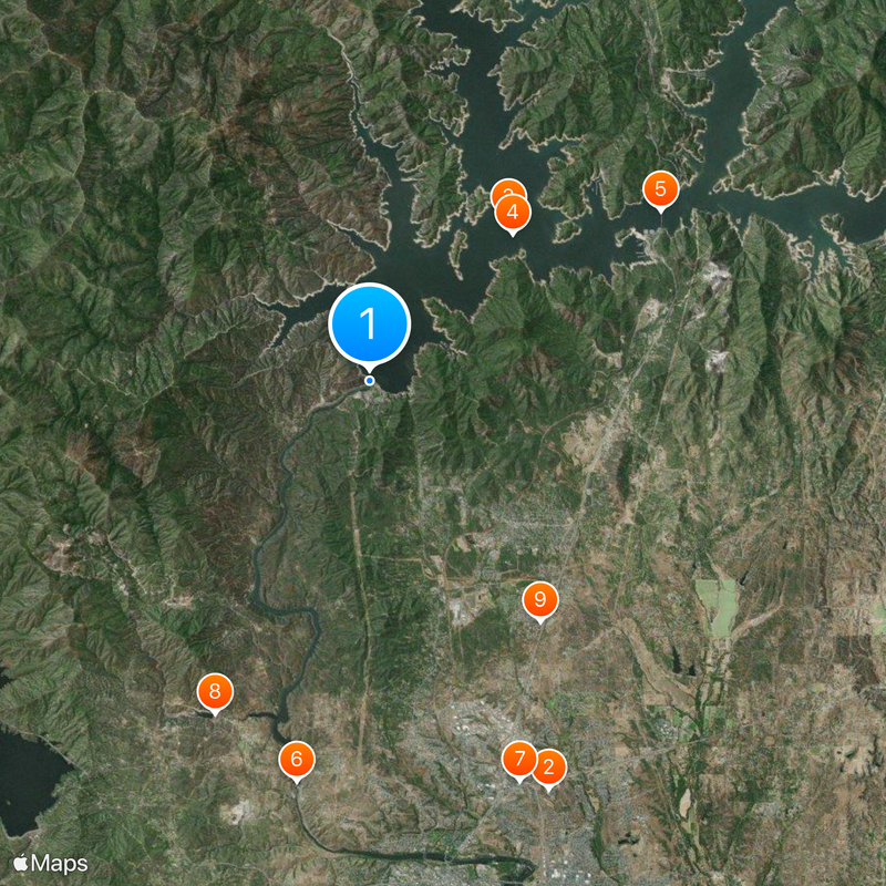 Sacramento River Map