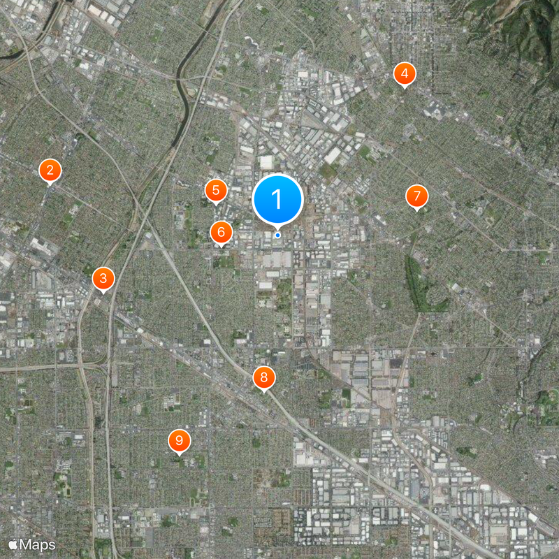 Santa Fe Springs Map