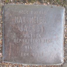 Stolperstein en memoria de Max Meier Jacoby