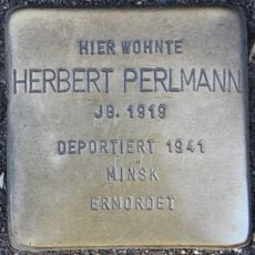 Stolperstein en memoria de Herbert Perlmann
