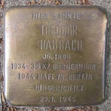 Stolperstein en memoria de Theodor Haubach