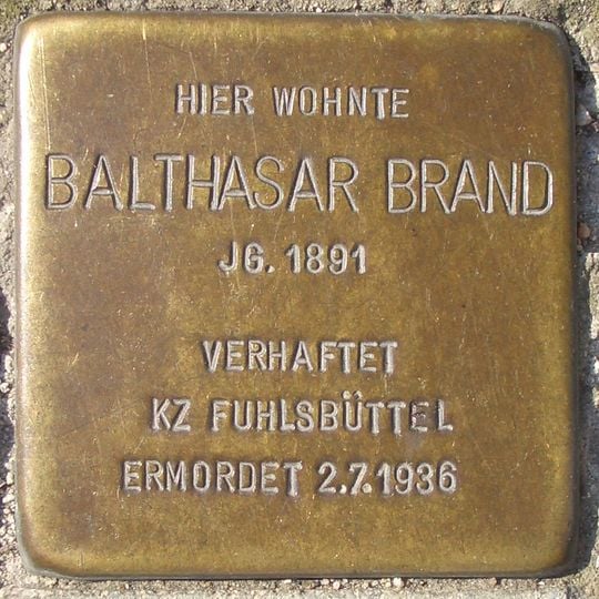 Stolperstein für Balthasar Brand