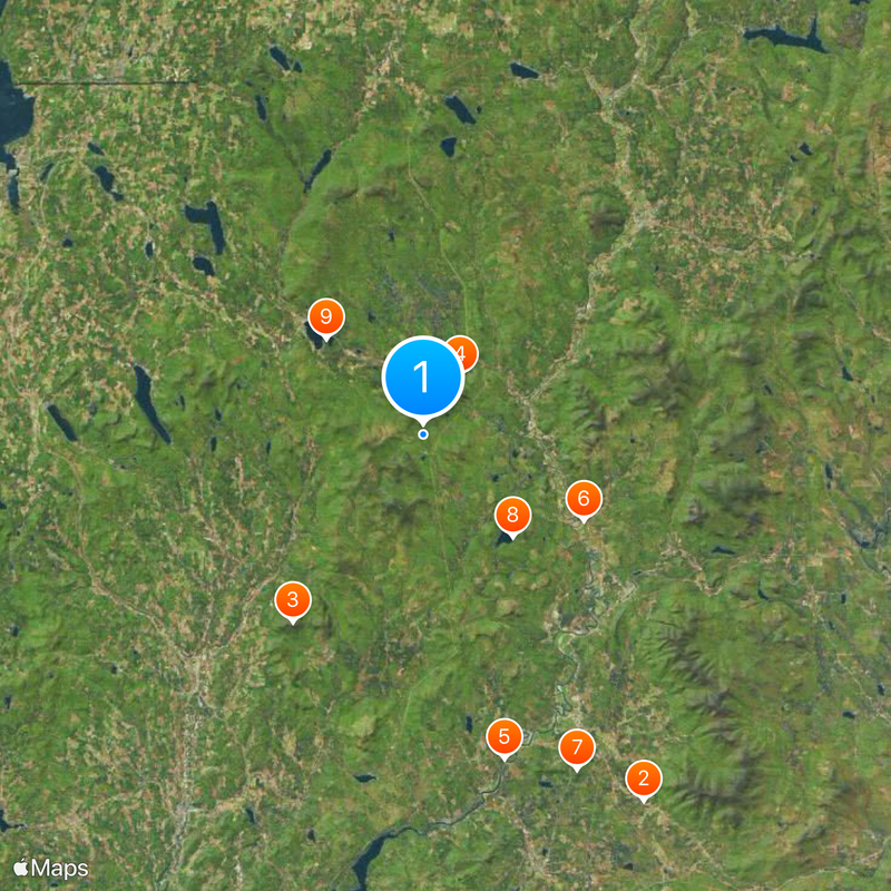 Comté d'Essex Carte