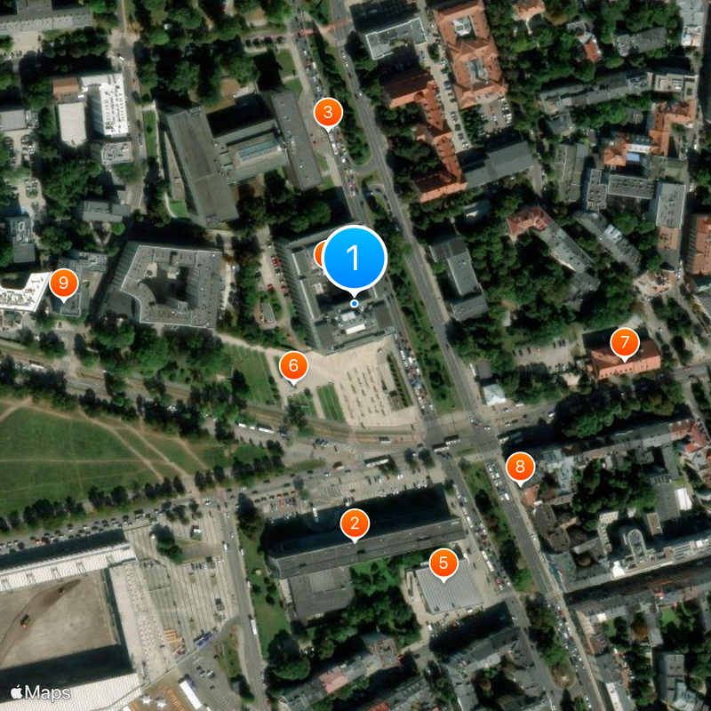 Museo nazionale di Cracovia Mappa