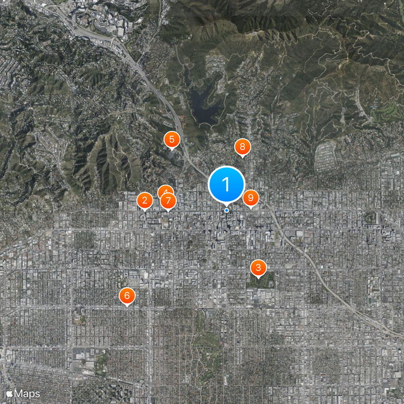 Hollywood Boulevard Mapa