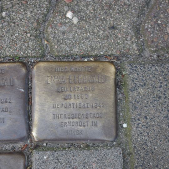 Stolperstein à la mémoire d’Emma Eichwald