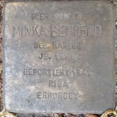 Stolperstein dedicated to Minka Behrend