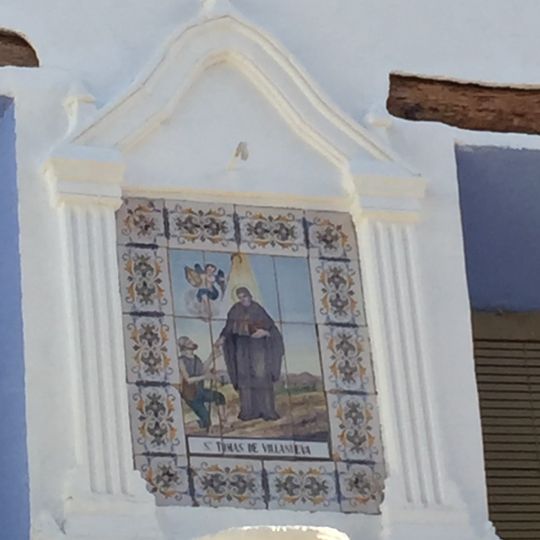 Ceramic panel of Saint Thomas of Villanova