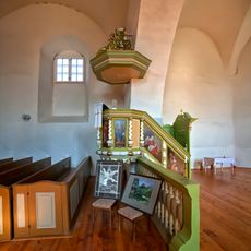 Pulpit of Church of Saint Matthew in Matīši