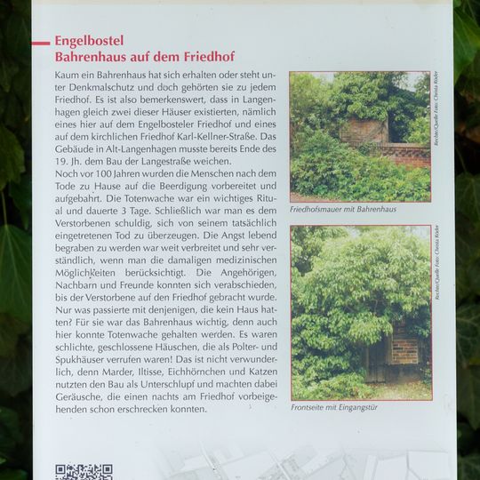 GLIEM Tafel 103 Bahrenhaus auf dem Friedhof Engelbostel