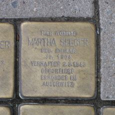 Stolperstein à la mémoire de Martha Seeger