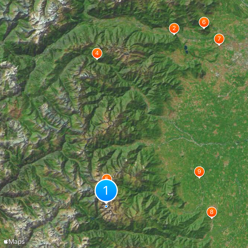 Alpy Kotyjskie Mapa