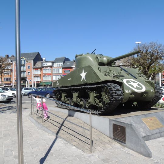 Tank memorial in Bastogne