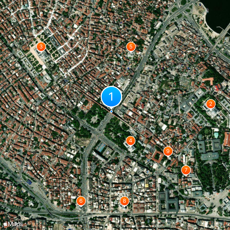 Valens-Aquädukt Karte