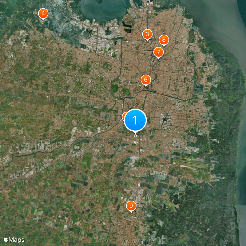 Purabaya bus station Map