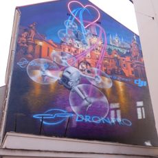 Mural in Vltavská street