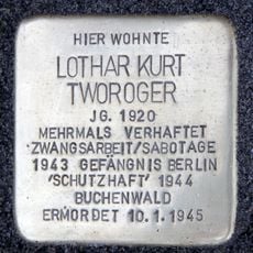 Stolperstein dedicated to Lothar Kurt Tworoger