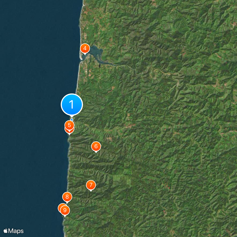 Yachats Mappa