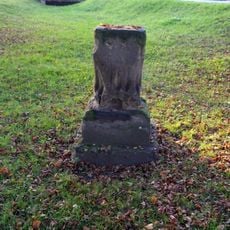 Piedestal of Saint John of Nepomuk column at Pražská street, Budyně nad Ohří